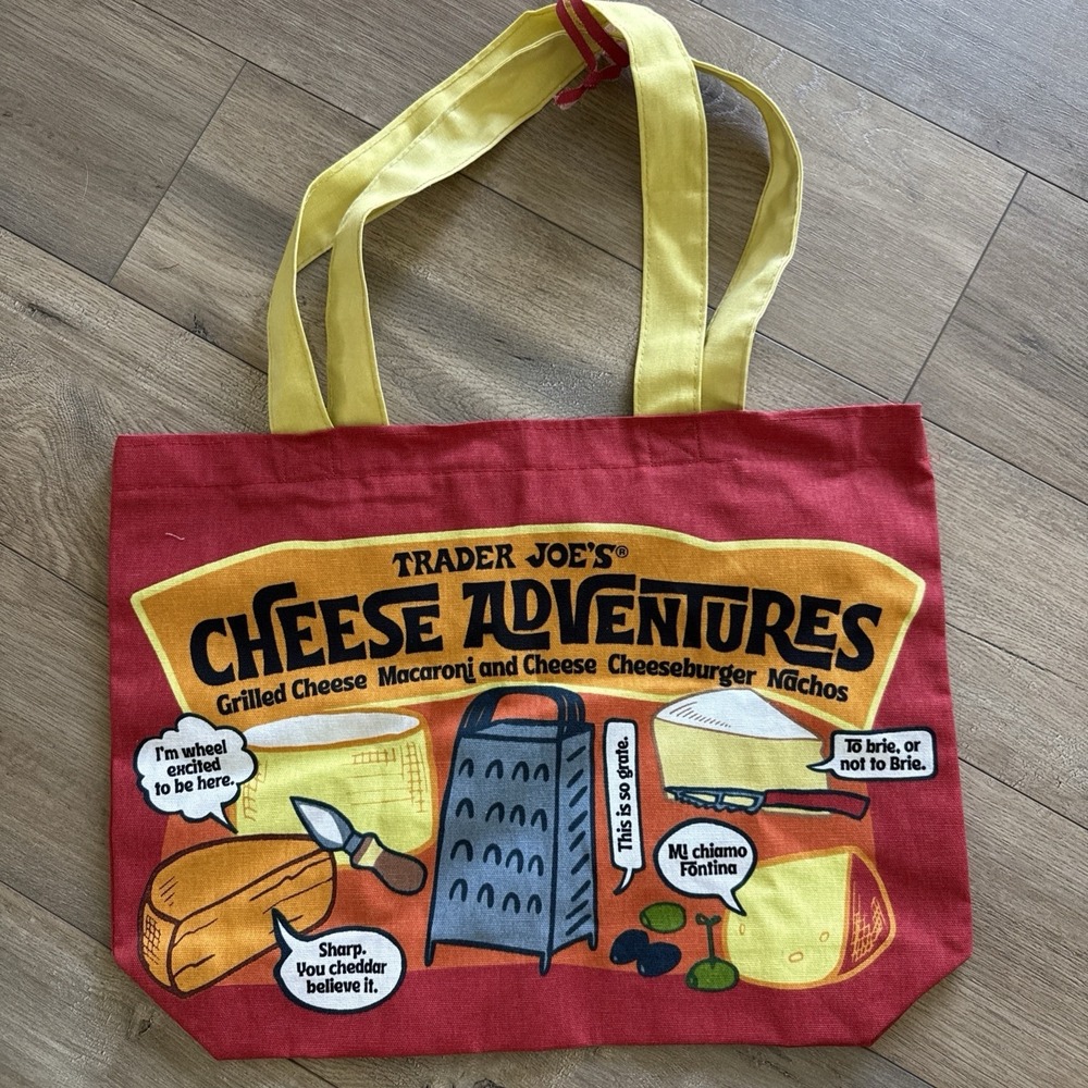 Trader Joe's Cheese Canvas Tote Bag